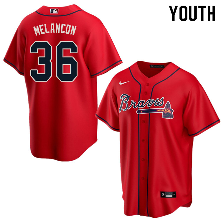 Nike Youth #36 Mark Melancon Atlanta Braves Baseball Jerseys Sale-Red